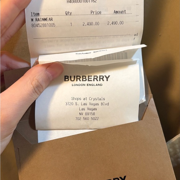 Burberry long Kensington Trench Coat - Picture 3 of 7